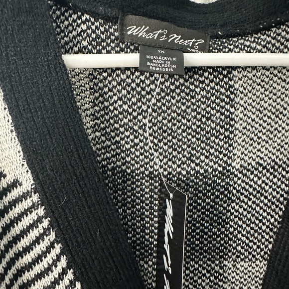 NWT What’s Next Long Cardigan with toggle closure size 1X - Picture 2 of 4